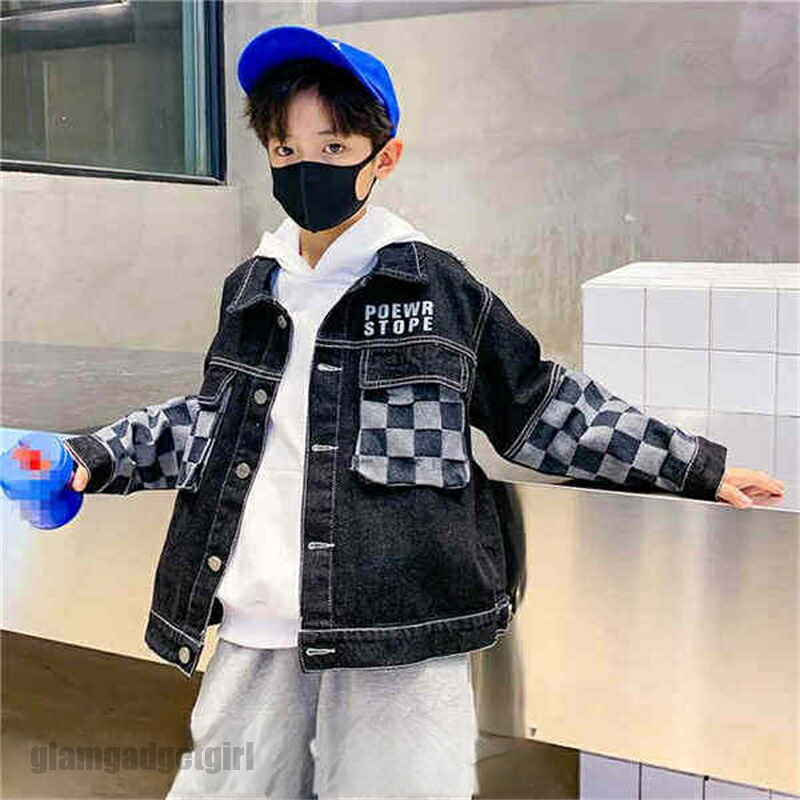 デニムジャケット 子供服 フート付き コート キッズジャケット ブルー ジージャン Gジャン 韓国子ども服 男の子 スプライシング ウィンドブレーカー トップス ジュニア 春 秋 冬 トップス 上着 長袖 羽織り 新生活｜グラムガジェットガール