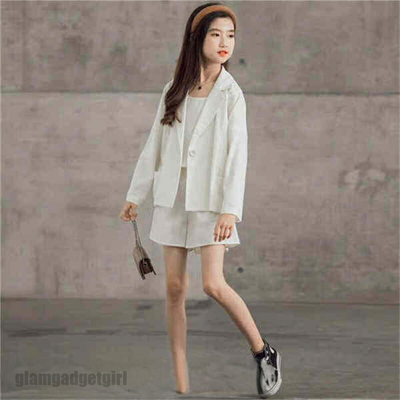 セットアップ 子供服 スーツ 3点セット 韓国子供服 ジャージ キッズ服 上下セット パンツ 女の子 カジュアル 夏 ワイドパンツ 半袖 薄手 パンツ ゆったり 3点セット Tシャツ 半袖 ショットパンツ スポーツスーツ 新生活｜グラムガジェットガール