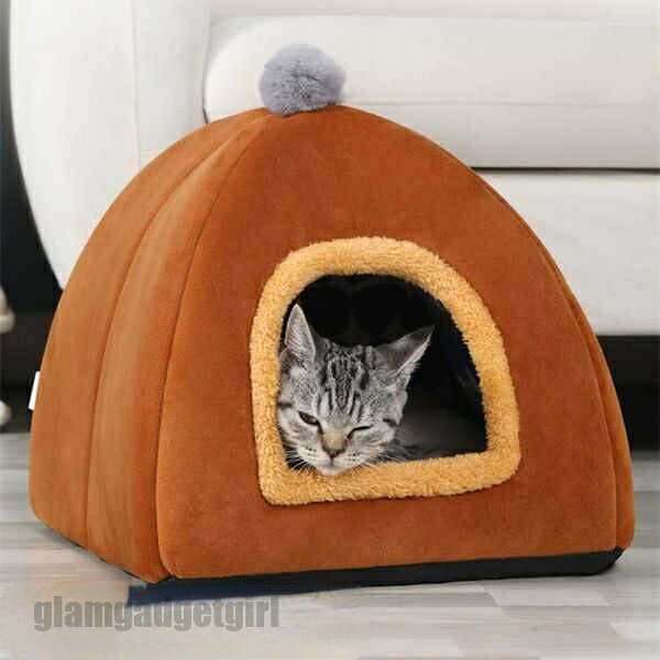 猫ハウス ペット小屋 ドーム型 ペットベッド 犬猫ベッド 犬小屋 秋冬 洞窟 暖かい 滑り止め 防寒 子犬 猫用 サイズ選択可 クッション付き ひんやり ふわふわ 猫グッズ 犬グッズ 通年適用 犬 猫 水洗え 柔らか 耐噛み 新生活