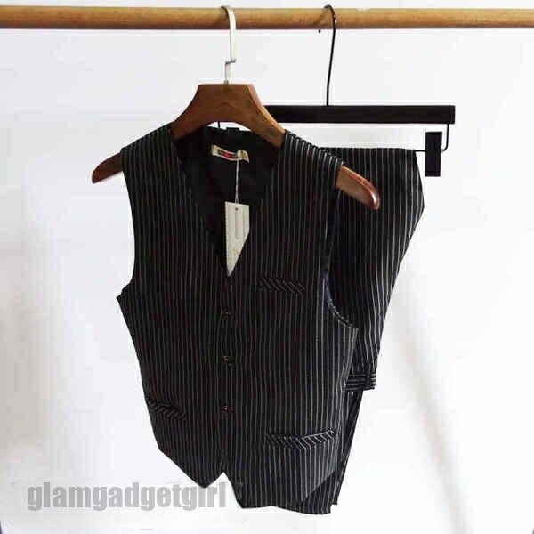 グレー ブラック ストライプ アッシャースーツ グルームズマン メンズ服 ハワイスタイル フォーマル 「ベスト＋ハーフパンツ」 「ベスト＋長ズボン」 カジュアル スリム 結婚式 お祝い 五分丈 パンツ プレゼント 新生活