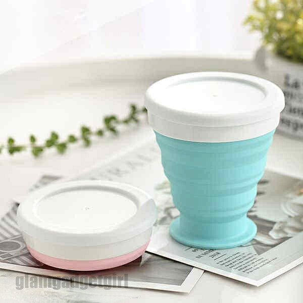 折りたたみカップ POCKET CUP 蓋付き 200ml 3色 マイカップ こぼれない 折り畳みコッププ 持ち運び便利 身につける 収納便利 プレゼント 新生活
