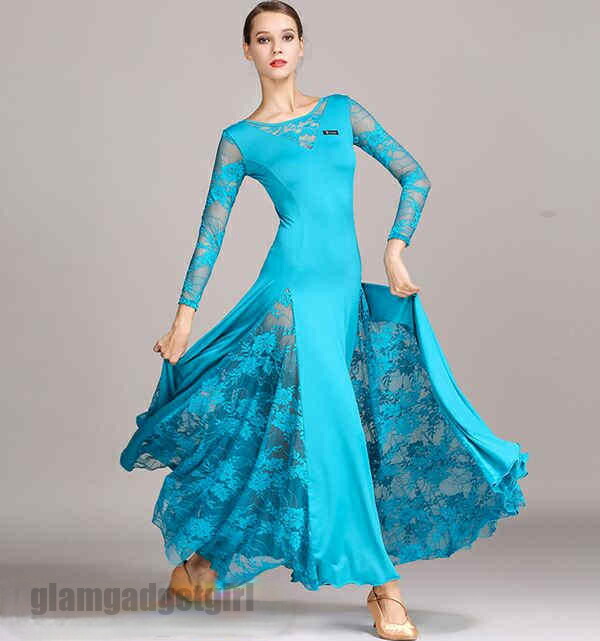 【フラメンコ衣装】ブルー Naomi Collection ワンピース ドレス 美品フラメンコ衣装】NaomiCollection ナオミコレクション ドレス