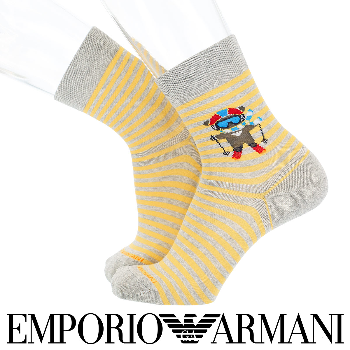 楽天市場 Emporio Armani エンポリオ アルマーニ日本製 ボーダー スキーベア ショート丈 メンズ カジュアル ソックス 靴下 男性 紳士 プレゼント ギフト 公式ショップ 正規ライセンス商品 ナイガイ 公式ショップ 楽天市場店