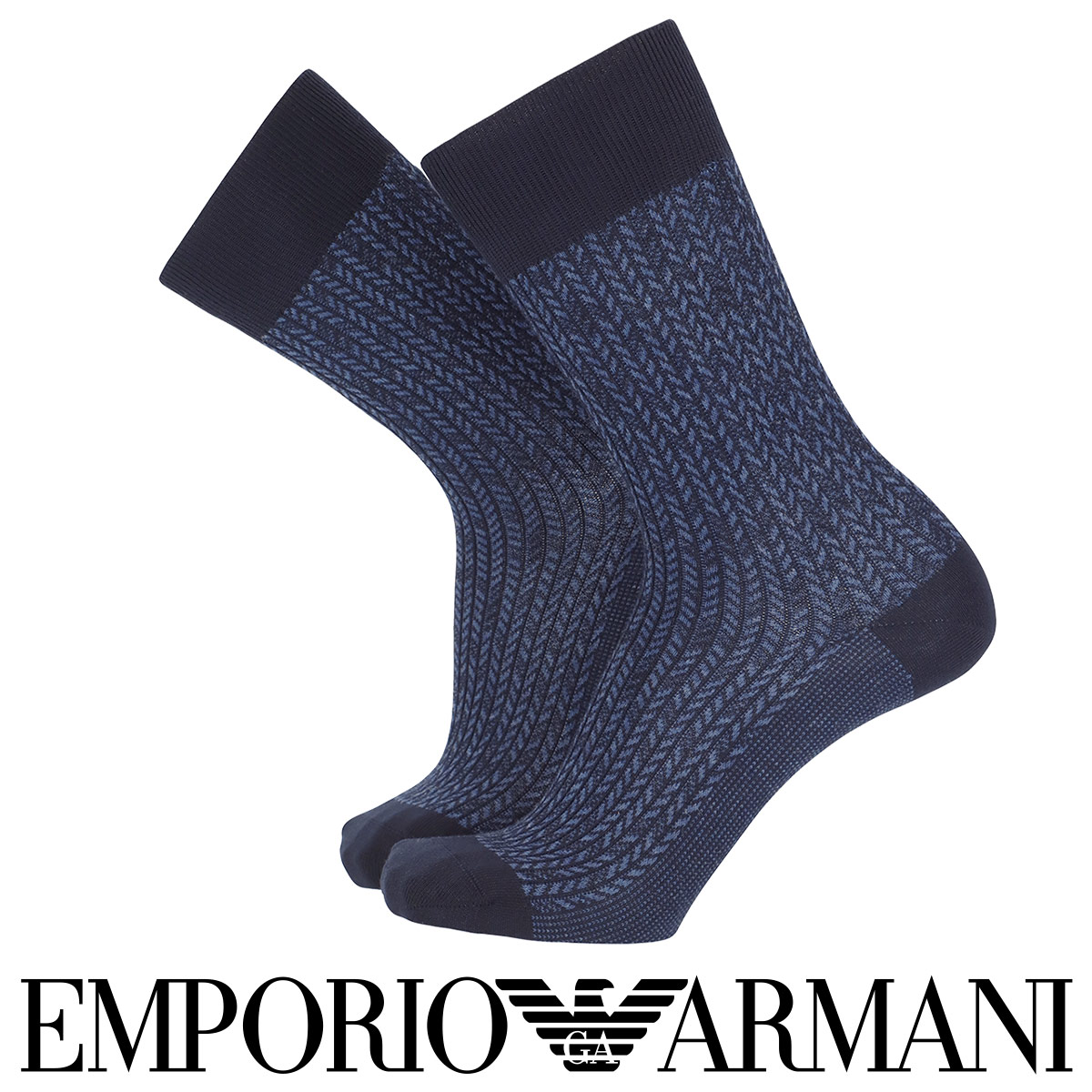 楽天市場 Emporio Armani エンポリオ アルマーニ日本製 イタリア糸使用 毛混 ジャカード クルー丈 メンズ カジュアル ソックス 靴下 男性 紳士 プレゼント ギフト 父の日 プレゼント ギフト ナイガイ 公式ショップ 楽天市場店