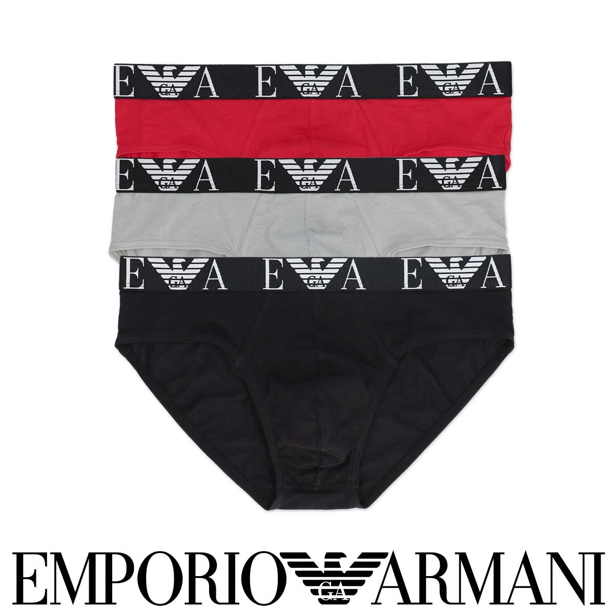 楽天市場】【3枚セット】EMPORIO ARMANI エンポリオ アルマーニ MIXED