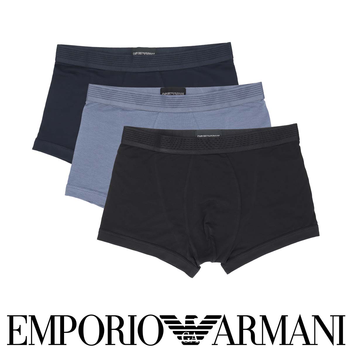 EMPORIO ARMANI エンポリオ アルマーニ TECH WOOL テック ウール ボクサーパンツ 【S/M/L】 前閉じ EUサイズ メンズ 男性 プレゼント ギフト 無料ラッピング ブランド アンダーウェア 54059851