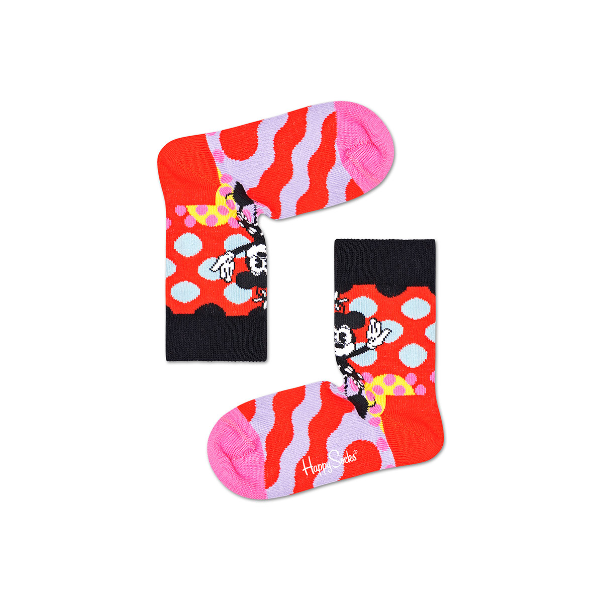 楽天市場 ハッピーソックス Limited Happy Socks Disney ディズニー Minnie Time ミニータイム 子供 クルー丈 ソックス 靴下 Kids ジュニア キッズ ナイガイ 公式ショップ 楽天市場店