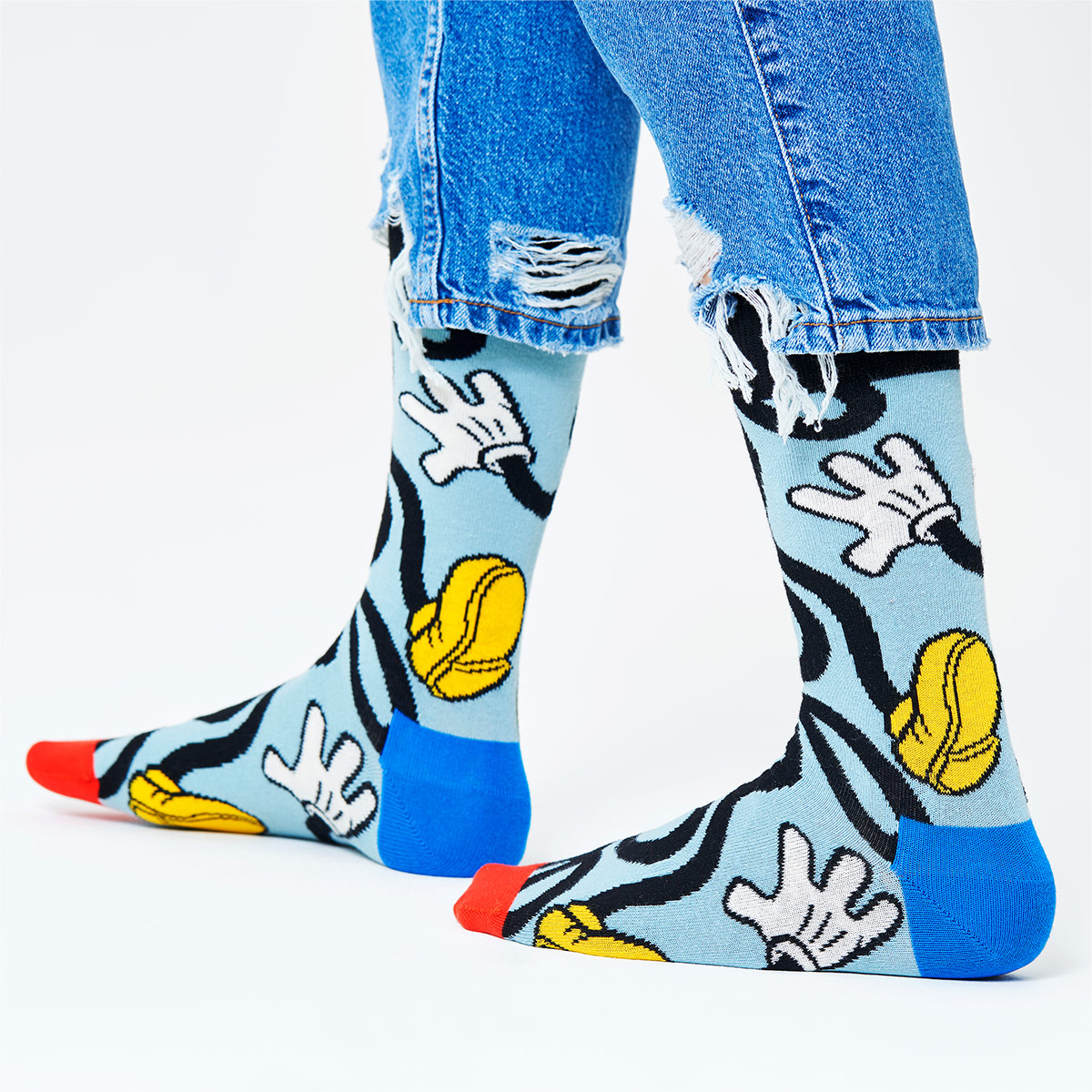 楽天市場 ハッピーソックス Limited Happy Socks Disney ディズニー Mickey Stretch ミッキー ストレッチ クルー丈 ソックス 靴下メンズ 男性 紳士 プレゼント 贈答 ギフト ナイガイ 公式ショップ 楽天市場店