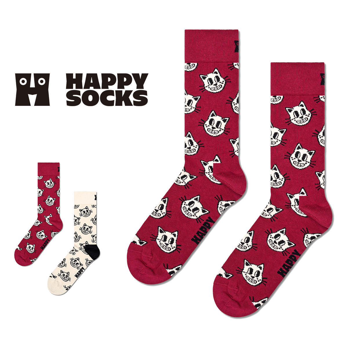 楽天市場】Happy Socks ハッピーソックス Cat （ キャット