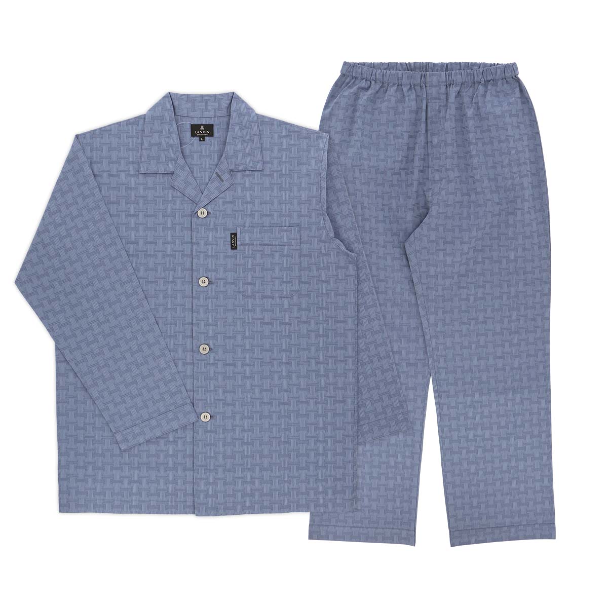 LANVINCLLECTIONランバンコレクション【S・M・Lサイズ】サテンJL先染めモノグラムジャガードパジャマメンズ男性紳士プレゼントギフト54420001公式ショップ正規ライセンス商品