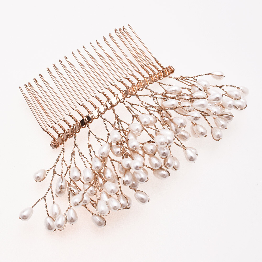 初めてご利用の方限定 送料無料クーポン配信中 ヘアアクセサリー おしゃれ ヘアコーム アクセサリー 結婚式 パール