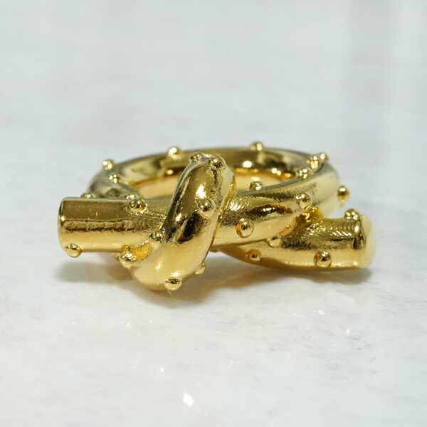acnestudios リング ゴールド S Acne Studios アクネストゥディオズ ブラスノットリング