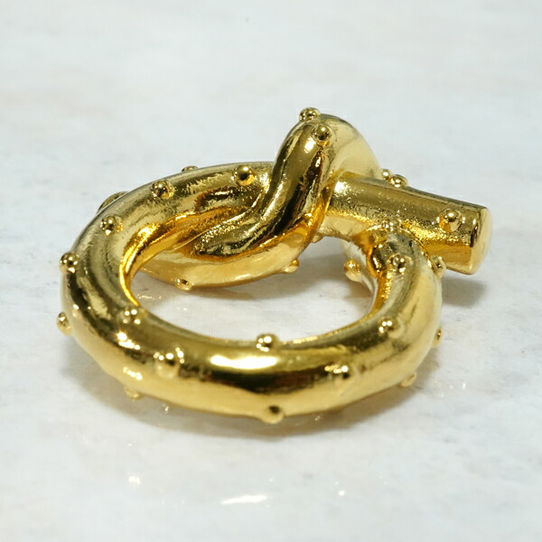 ACNE STUDIOS アクネストゥディオズ ノットリング C50267 Gold 指輪