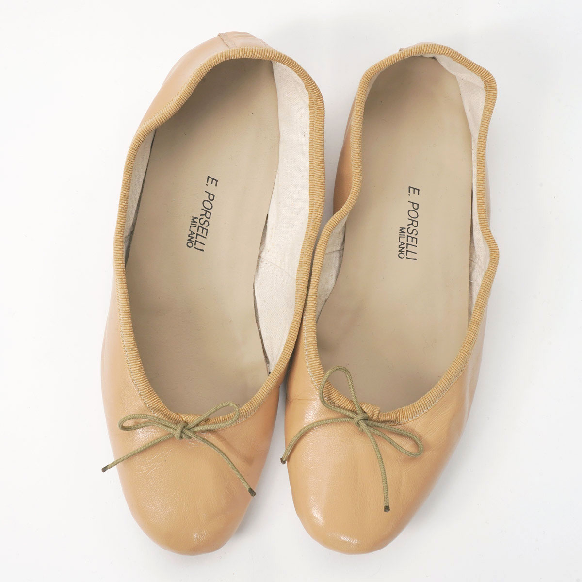 バレエシューズ ベージュ BALLERINE 95 PELLE COL30.BEIGE バレエシューズ ベージュ BALLERINE 95 PELLE COL30.BEIGE