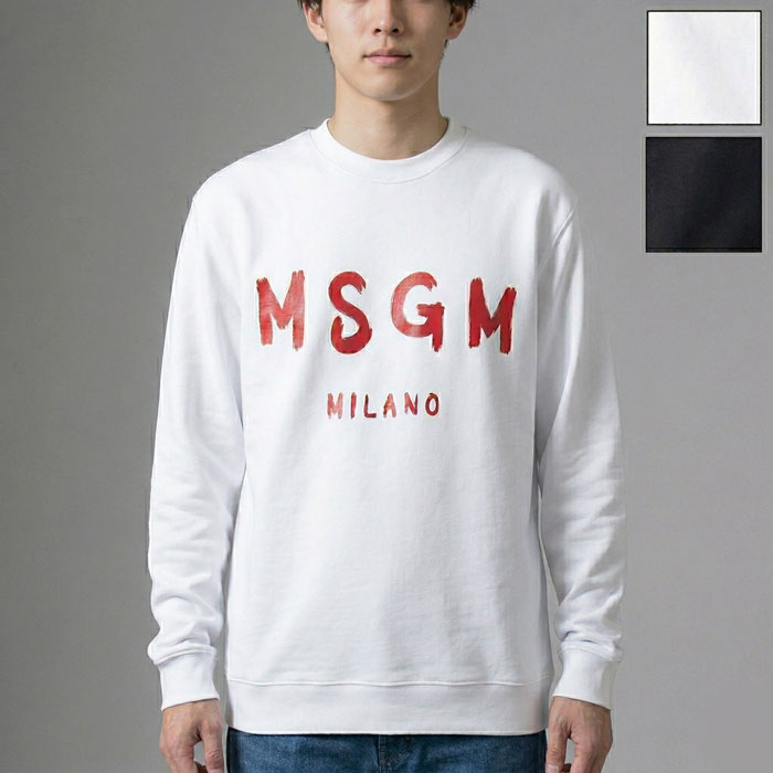 MSGM エムエスジーエム ロゴスウェットシャツ 3140 MM513 メンズ トレーナー クルーネック 丸首[po_nijyuu]｜GLANCEED（グランシード）