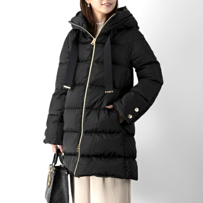 楽天市場】HERNO ヘルノ POLAR-TECH ダウンコート ブラック PI1298D