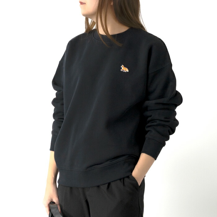 MAISON KITSUNE メゾンキツネ トレーナー スウェット PW00307KM0341 レディース 長袖 ベイビー フォックス 刺繍 クルーネック[po_ten][fs_26]｜GLANCEED（グランシード）