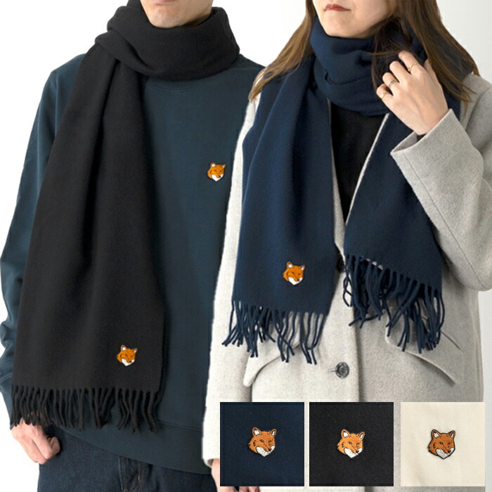 楽天市場】Maison Kitsune メゾンキツネ フォックスヘッドロゴ 大判