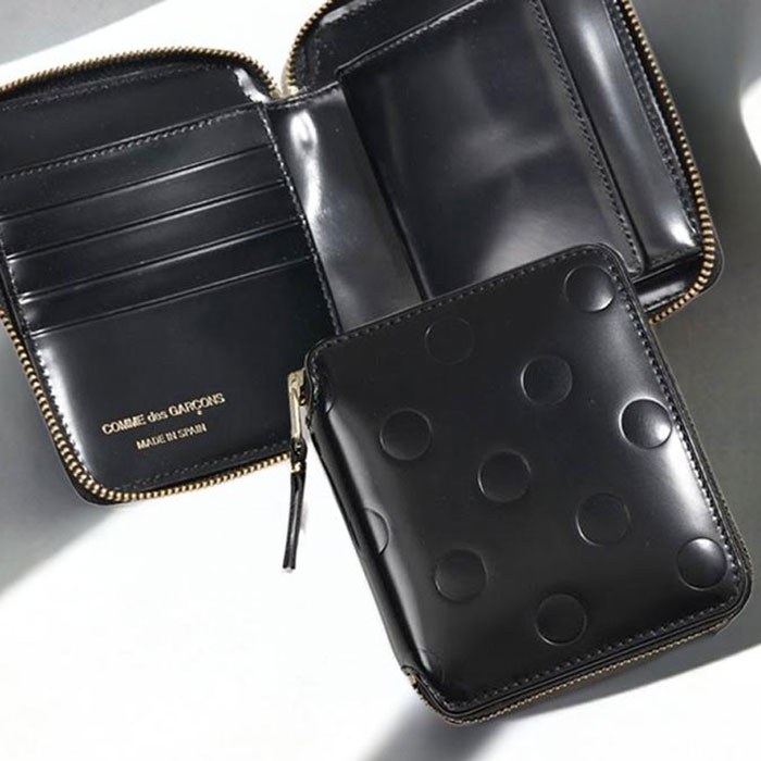 COMME des GARÇONS★コムデギャルソン★財布★2つ折り 二つ折りZIP財布(ドット) - Wallet COMME des GARCONS