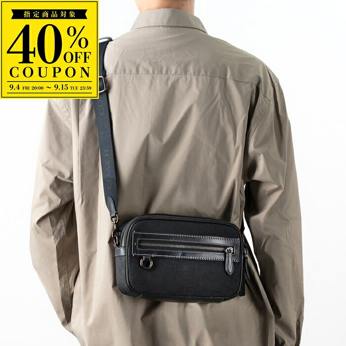 【FLAT PRICE】COACH コーチ ショルダーバッグ CBF21 Theo Camera Bag BLK メンズ テオ カメラバッグ シグネチャー ジャカード クロスボディ[po_ten][fs_26]｜GLANCEED（グランシード）