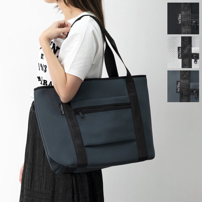 【P3倍対象】willow bay ウィローベイ トートバッグ Travel Boutique Neoprene Bag レディース ジップタイプ ファスナー ネオプレン ネオプレーン トラベルバッグ ビーチバッグ 旅行 マザーズバッグ ジムバッグ 通勤バッグ ウェットスーツ素材 軽量 6411[po_thir]