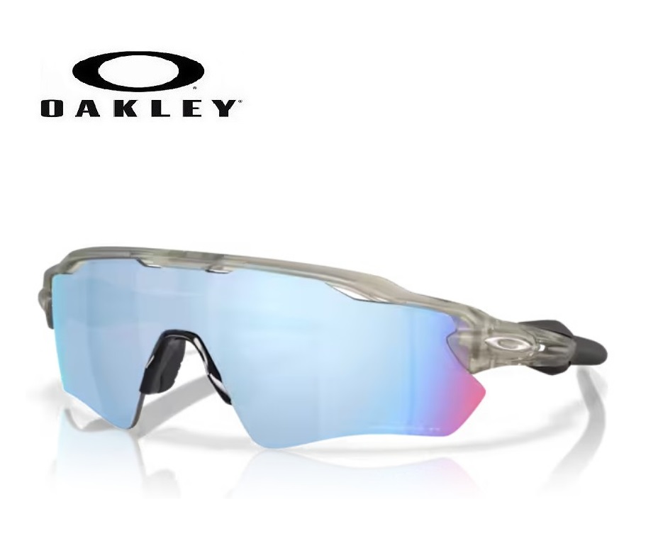 国内正規商品 OAKLEY / オークリー サングラス RADAR EV PATH / レーダー イーブイ パス フレームカラー マット グレー インク レンズカラー プリズム ディープ ウォーター 偏光レンズ 可視光線透過率12% 「保証カード」「ドライタイプめがね拭き」 品番 OO9208-F638｜GLASS SHOP DREAM