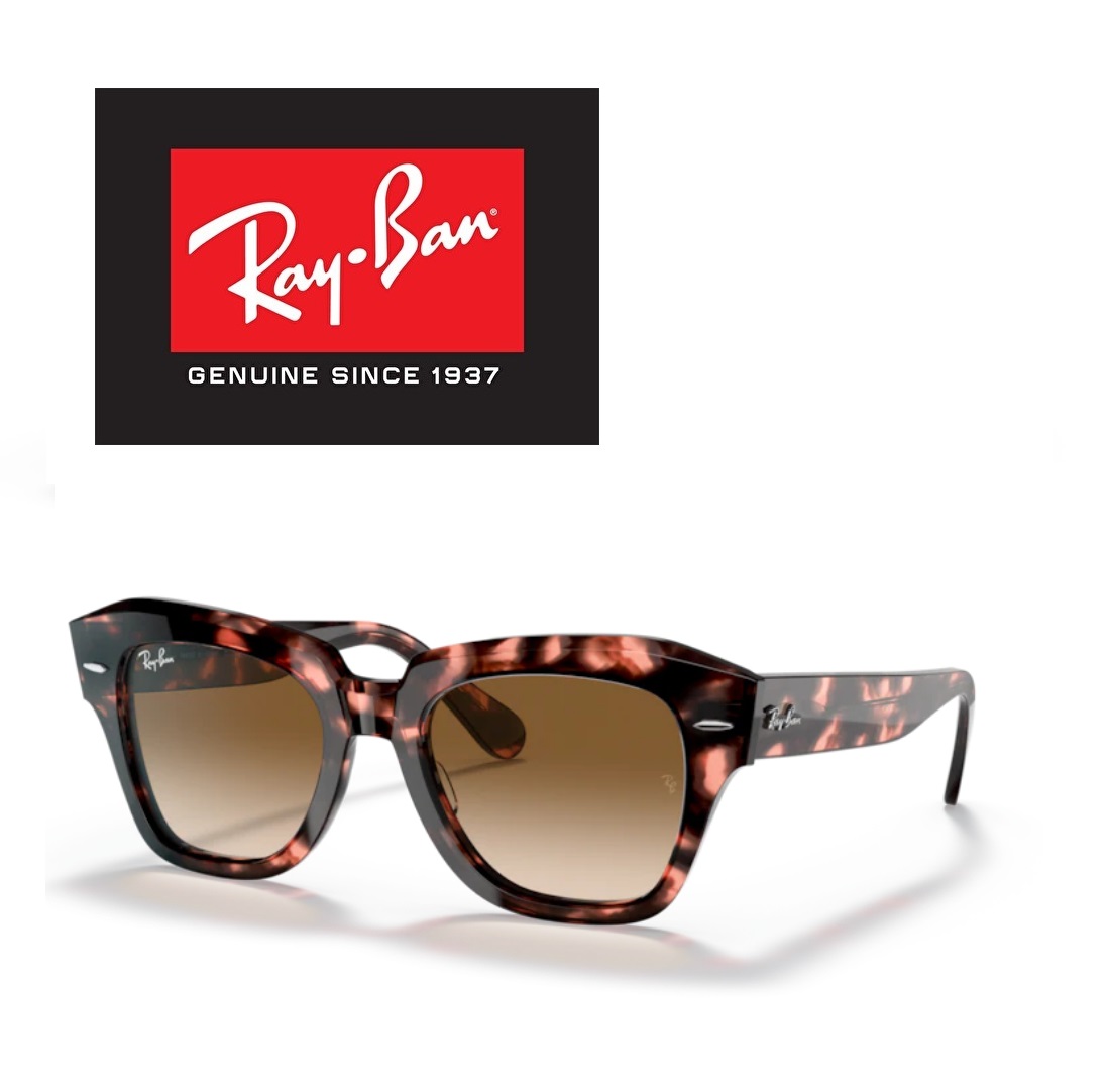 【送料,関税込】RayBanサングラスSTATE STREET RB2186 Ray-Ban RB2186 State Street M (49 - 20) with Grey lenses and
