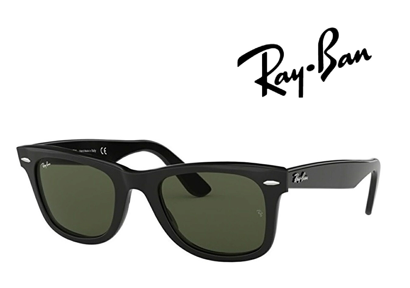 Ray-Ban レイバン レイバン サングラス WAYFARER ウェイファーラー RB2140F 901 52サイズ フレームカラー ブラック　レンズカラー グリーンクラシックG-15 「国内正規商品」「保証付き」 [ミニドライバー] ＋ [ドライタイプメガネ拭き付属]｜GLASS SHOP DREAM
