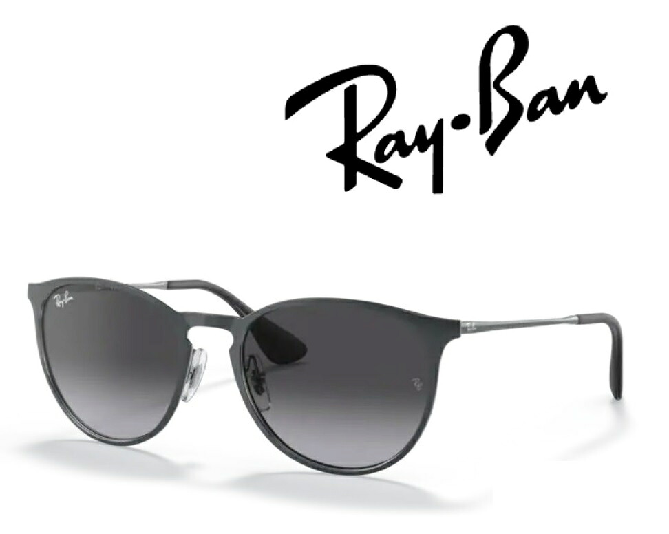 Ray-Ban サングラス レイバン れいばん ERIKA METAL / エリカメタル ボストン RB3539 192/8G 54サイズ フレームカラー ショット グレー メタリック レンズカラー グレー グラディエント 「国内正規商品」「保証付き」 「ミニドライバー + ドライタイプメガネ拭き付属」|GLASS SHOP DREAM