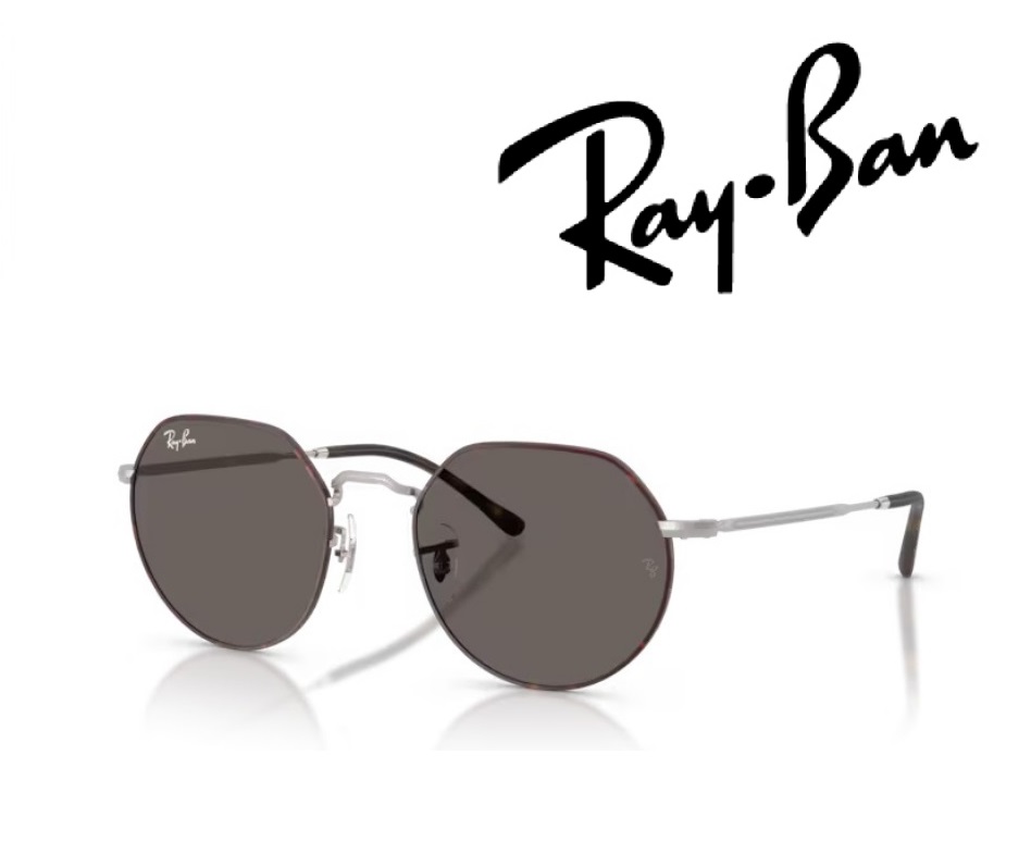 Ray-Ban サングラス レイバン れいばん JACK / ジャックシリーズ RB3565 9277B1 55サイズ フレームカラー マットシルバー/マットハバナ　レンズカラー ダーク グレー 「国内正規商品」「保証付き」[ミニドライバー＋ドライタイプメガネ拭き付属]