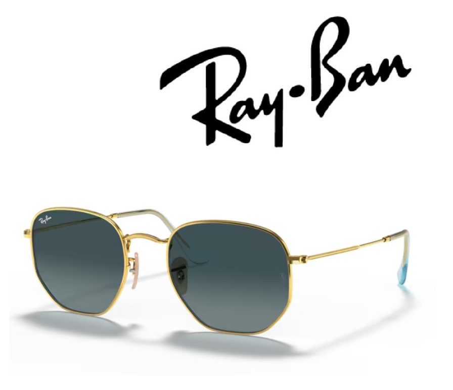 Ray-Ban サングラス レイバン れいばん HEAGONAL / ヘキサゴナル RB3548N 91233M 54サイズ フレームカラー アリスタ ゴールド レンズカラー ブルー グラディエント グレー メンズ レディース 「国内正規商品」「保証付き」 [ミニドライバー ＋ ドライタイプメガネ拭き付属] 18,494円