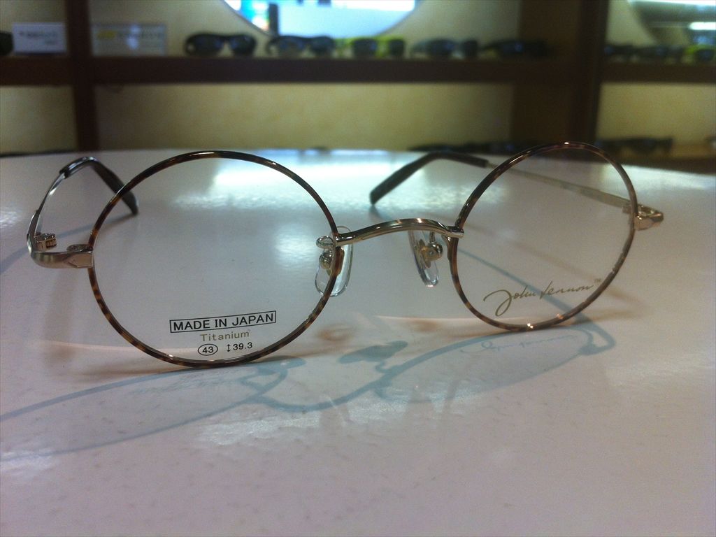 【楽天市場】John Lennon(ジョン・レノン)JL-1061 1(ゴールド/ブラウンデミ)43サイズ丸型メガネメガネフレーム(メタル