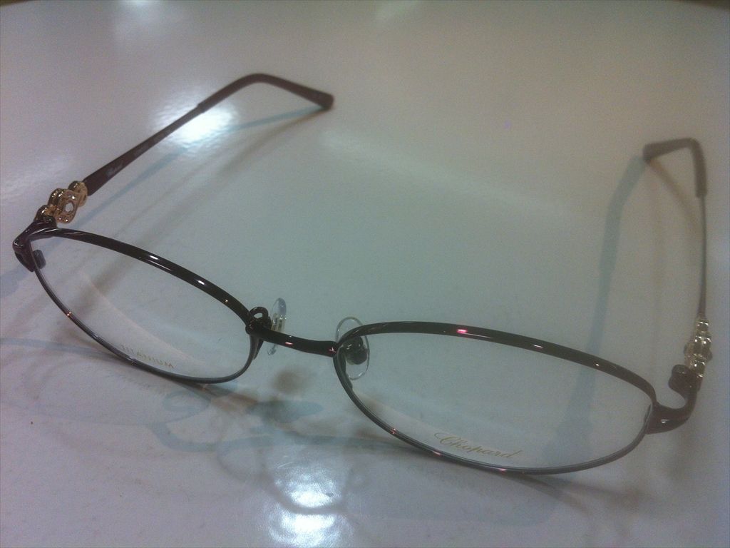 値引 Chopard ショパール Vchd32j Ol70 ワインレッド 53サイズメガネフレームメタルフレーム 正規店仕入れの I Food Ae
