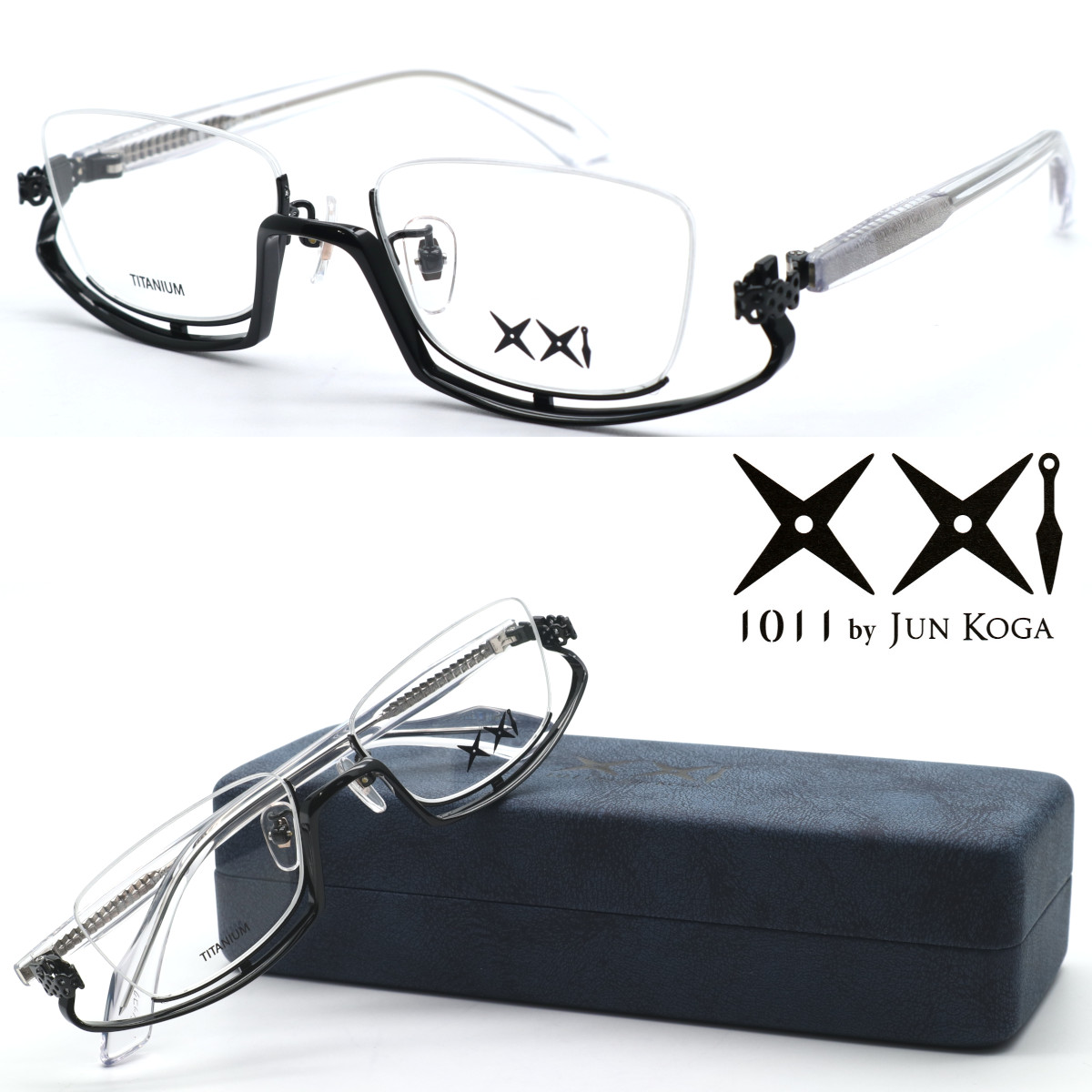 1011 by junkoga 7e アンダーリム　美品 楽天市場】【1011 by JunKoga】旧レスザンヒューマン 彩雲 シロガネ