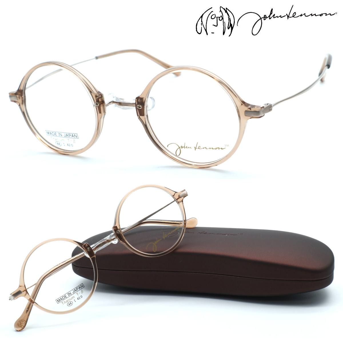 John Lennon ジョンレノン Jl 6018 Col 3 メガネ 度ラッキー兎も有れは度0水晶体一式 決め沽券 店内全品送料無料 ビーンタウン お足メガネ メンズ レディース ユニセックス 古典的 丸メガネの作用変種 店頭受け取りフィット商いもの Maxtrummer Edu Co