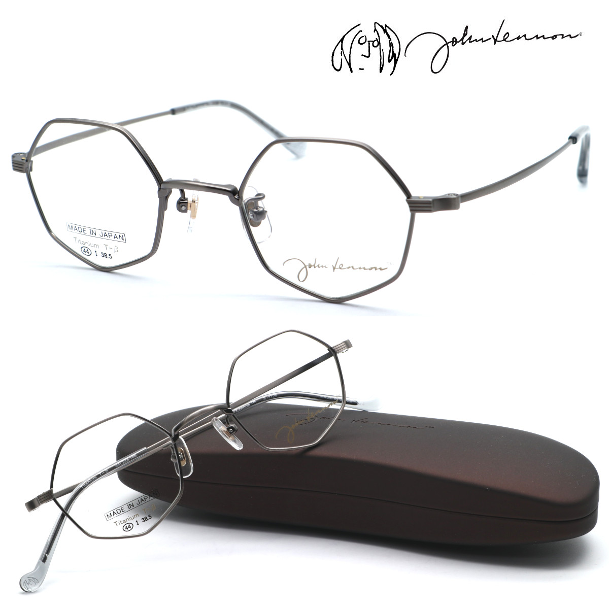 【john lennon】ジョンレノン JL-1126 col.4 メガネ　度付又は度無レンズセット 【正規品】【送料無料】ボストン 丸メガネ オーバル型 メンズ レディース ユニセックス クラシック おしゃれ ブランド 日本製