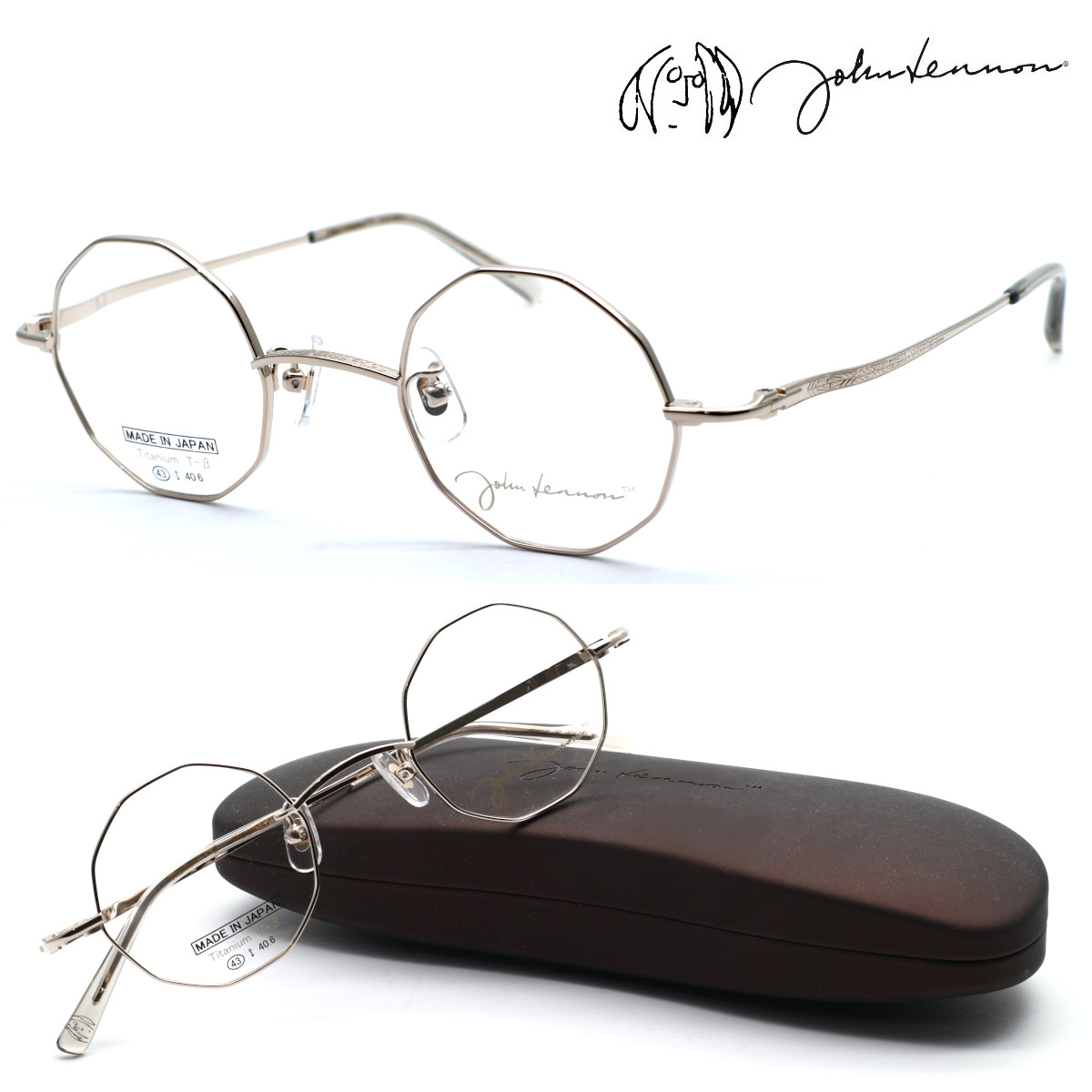 【john lennon】ジョンレノン JL-1129 col.1 メガネ　度付又は度無レンズセット 【正規品】【送料無料】ボストン 丸メガネ メンズ レディース ユニセックス クラシック おしゃれ ブランド 日本製