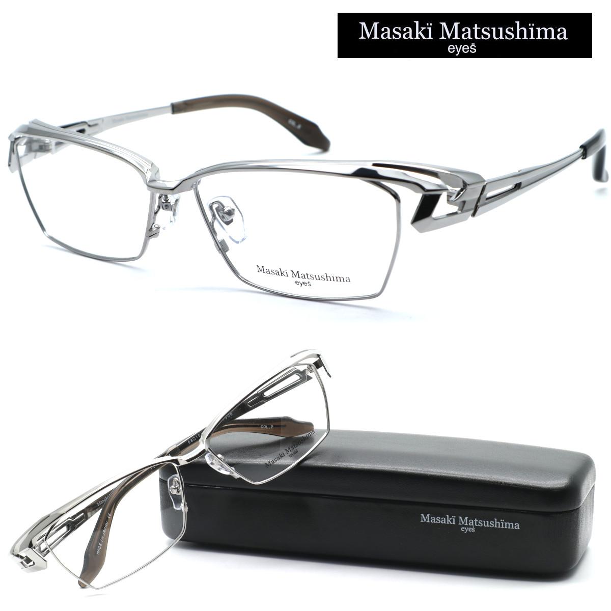 マサキマツシマ 日本製 メガネフレーム MF-1306-2 度付き可 鯖江 マサキマツシマ 日本製 メガネフレーム MF-1306-2 度付き可 鯖江