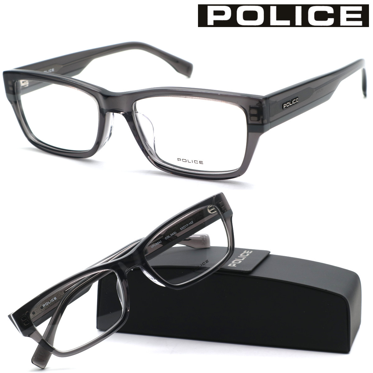 【POLICE】ポリス VPLR84J col.04AL メガネ 度無又は度付レンズセット 【正規品】【送料無料】おしゃれ メンズ 高級 ブランド|GlassGallery Is