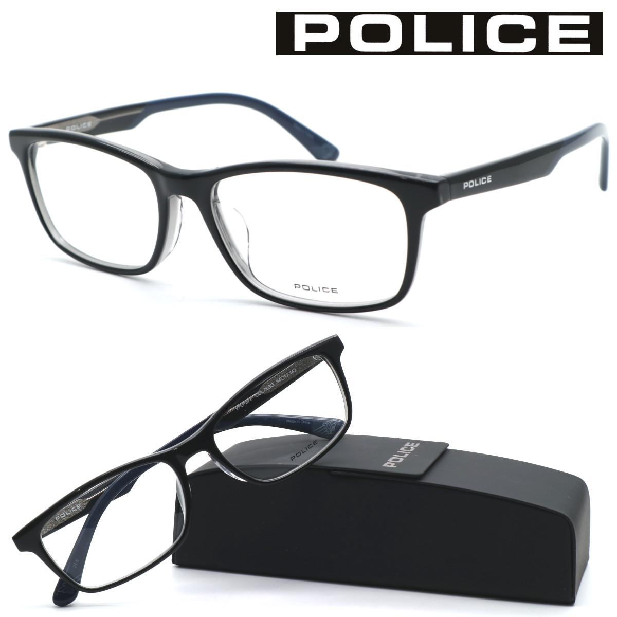 【POLICE】ポリス VPLP37J col.05BG メガネ 度無又は度付レンズセット【正規品】【送料無料】おしゃれ メンズ 高級 ブランド