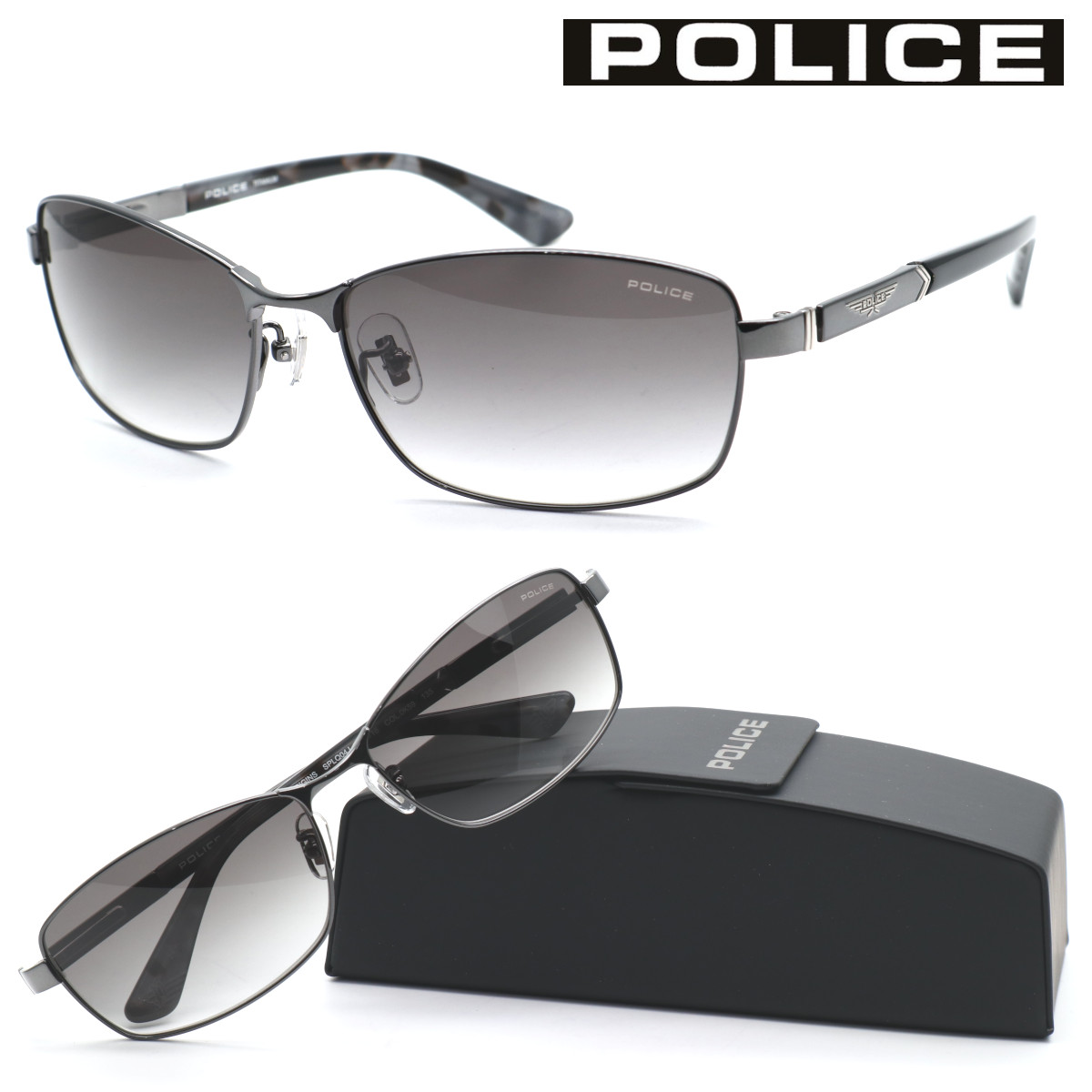 ☆【国内正規品・新品】POLICE ポリス サングラス SPLQ06J-0N40 楽天市場】【POLICE】ポリス サングラス SPLQ06J col.0N40
