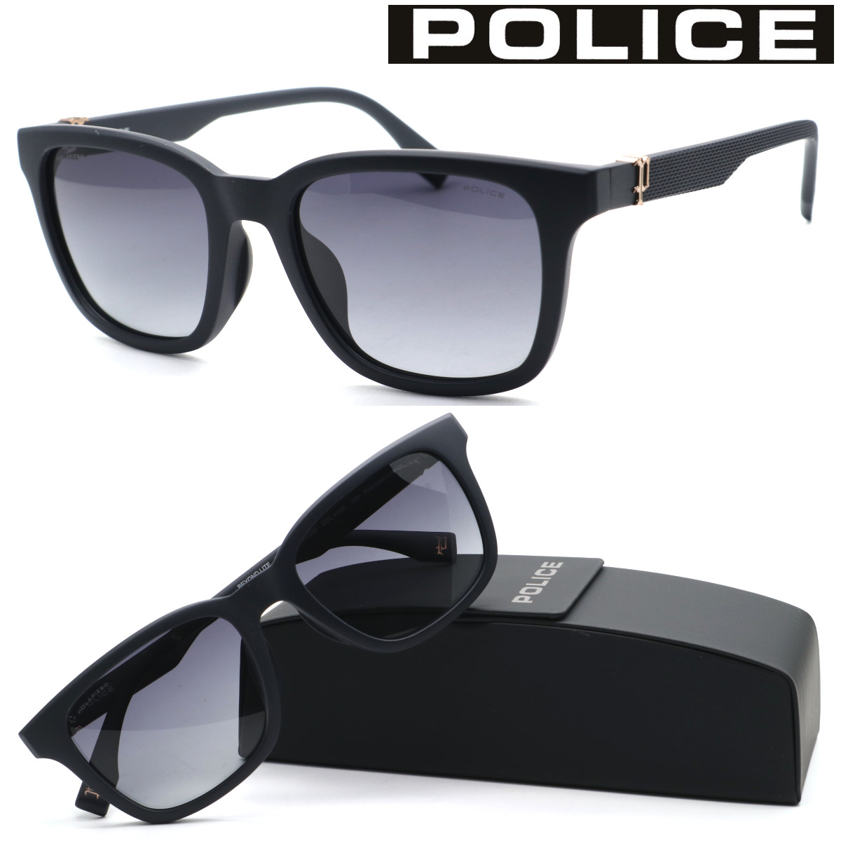 【POLICE】ポリス サングラス SPLT72J col.V14P BEYOND LITE 偏光レンズ【国内正規品】【送料無料】メンズ ユニセックス おしゃれ ブランド 大きいサイズ チタンフレーム ナイロール UVカット 紫外線カット