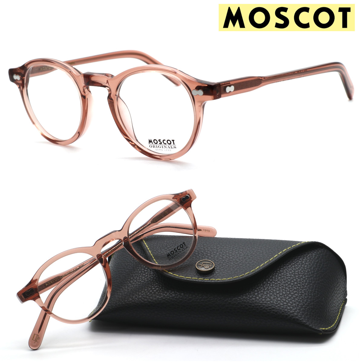 【MOSCOT】モスコット メガネ MILTZEN col.VINTAGE ROSE 44サイズ 度付又は度無レンズ標準装備 送料無料 正規品 クラシック ボストン アメリカンヴィンテージ おしゃれ 高級 ブランド メンズ レディース UVカット 伊達メガネ｜GlassGallery　Iｓ