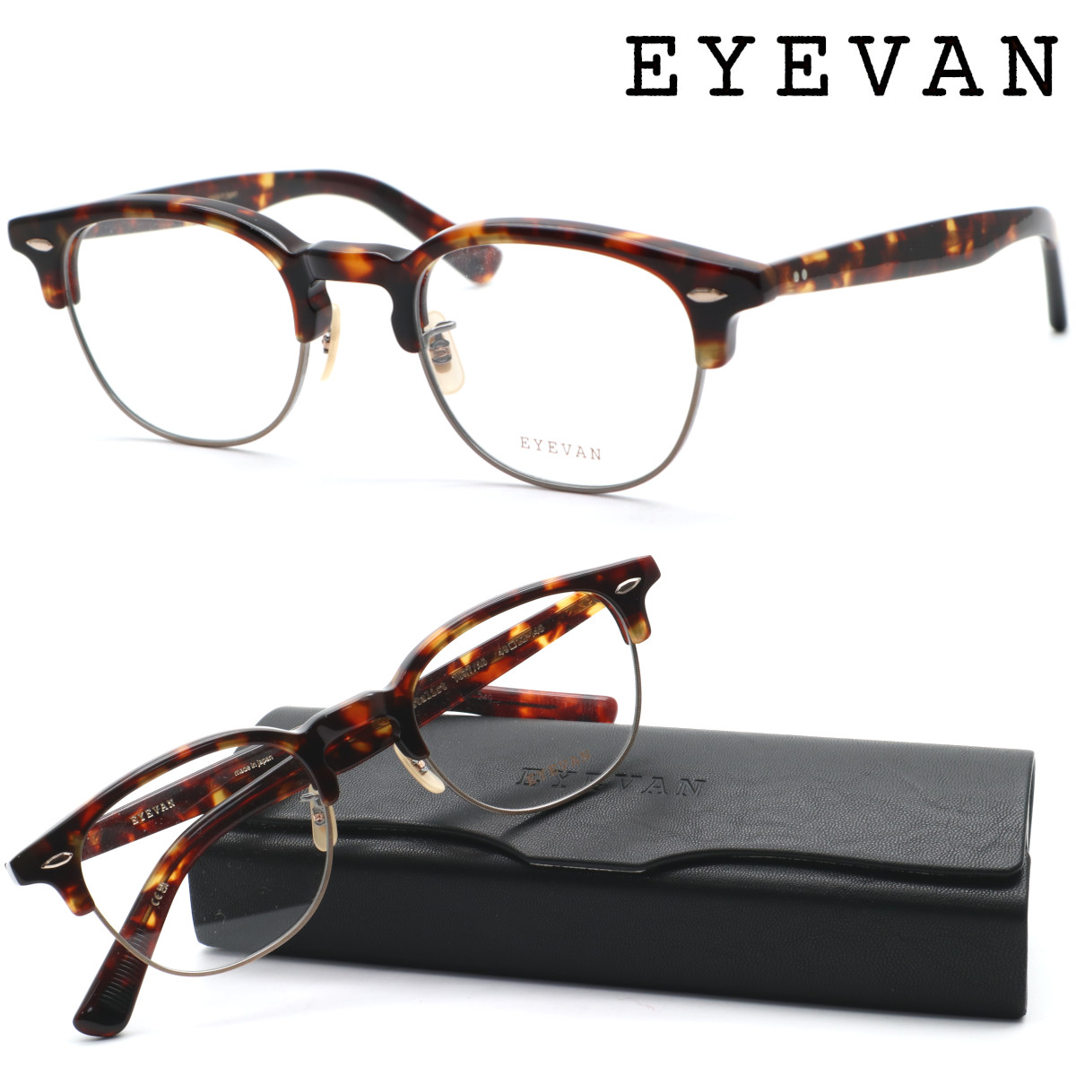 【EYEVAN】アイヴァン メガネ Metalist col.TORT/AG 49サイズ 度付又は度無レンズ標準装備 【日本製】【送料無料】【正規代理店品】【アイバン】クラシック ボストン ブランド 高級 ヴィンテージ 38,610円