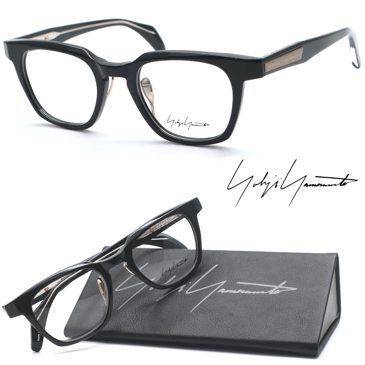 Yohji Yamamoto メガネ 19-0092-2 ウェリントン型 セール】Yohji Yamamoto メガネ 19－0092 ウェリントン型