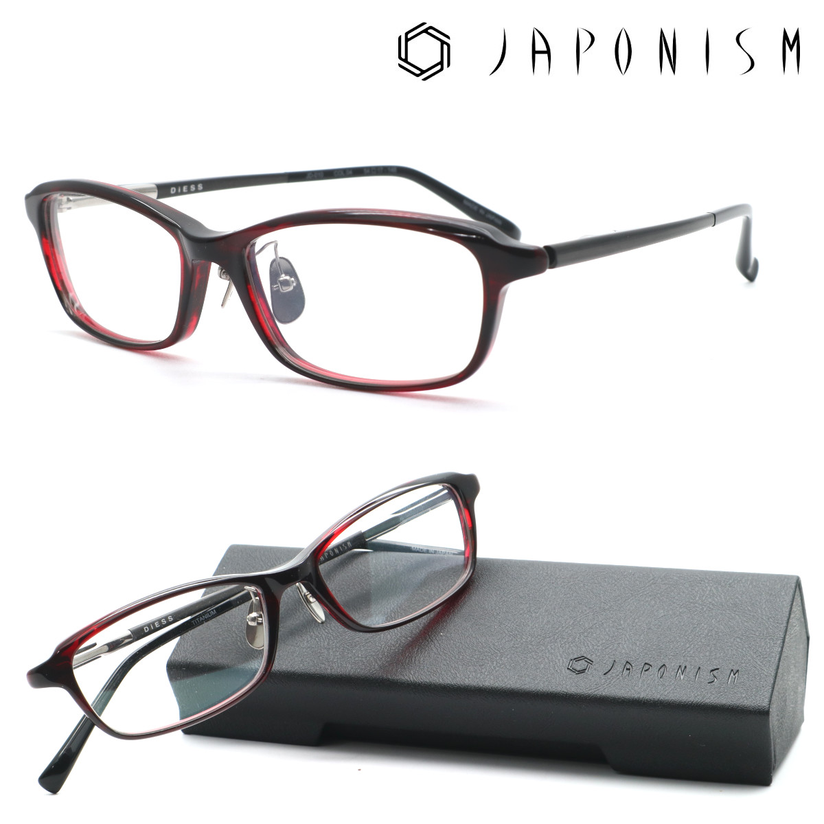 【JAPONISM ジャポニスム】ジャポニズム メガネ JD-010 col.04 DIESS 度付又は度無レンズ標準装備 MADE IN JAPAN【BOSTONCLUB正規品】【送料無料】メンズ レディース 男女兼用 おしゃれ ブランド 日本製 高級 ボストン UVカット 伊達メガネ|GlassGallery Is