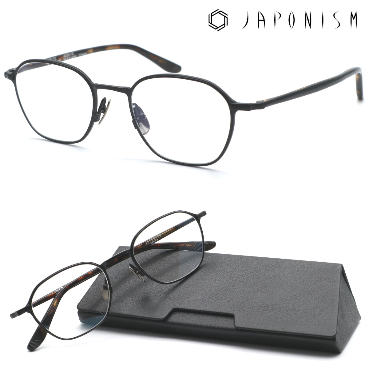 【JAPONISM ジャポニスム】ジャポニズム メガネ JS-172 col.01 Kurotobi sense 度付又は度無レンズ標準装備 MADE IN JAPAN【正規販売店品】【送料無料】メンズ レディース 男女兼用 おしゃれ ブランド 日本製 高級 UVカット ダテメガネ|GlassGallery Is