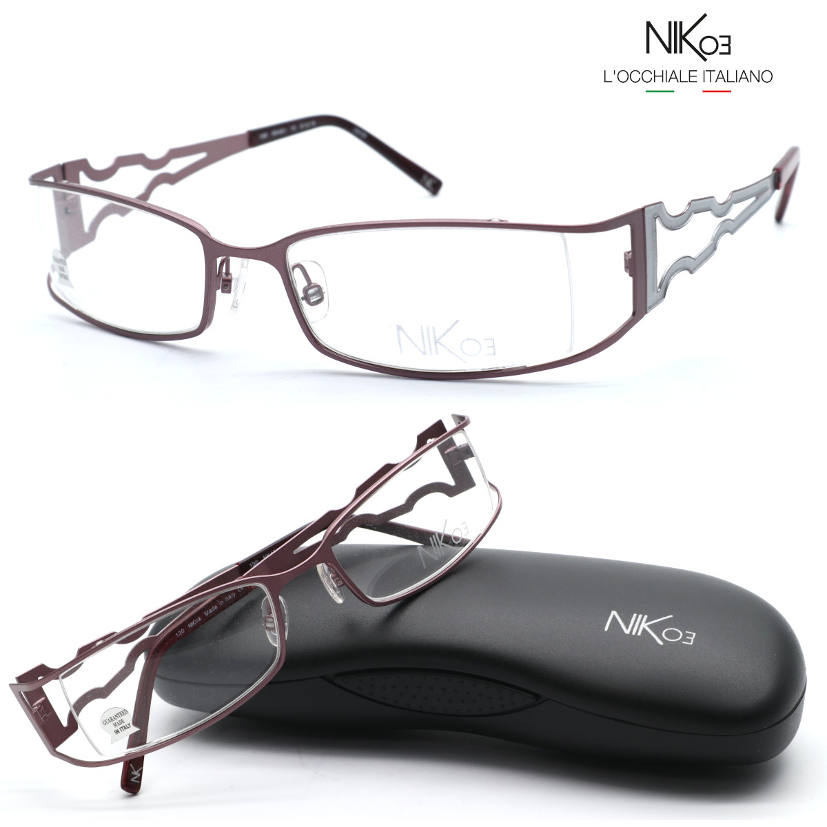 【NIK03】ニック無しスリー 眼鏡 NK454 col.10 度付又は度無水晶体判定基準備えつける イタリア共和国製【貨物輸送無料】【置き目品】古典派音楽 豆の町 レディース 男女兼用 ブランド名 かっこ良い 御前上等 眼鏡-眼鏡・サングラス
