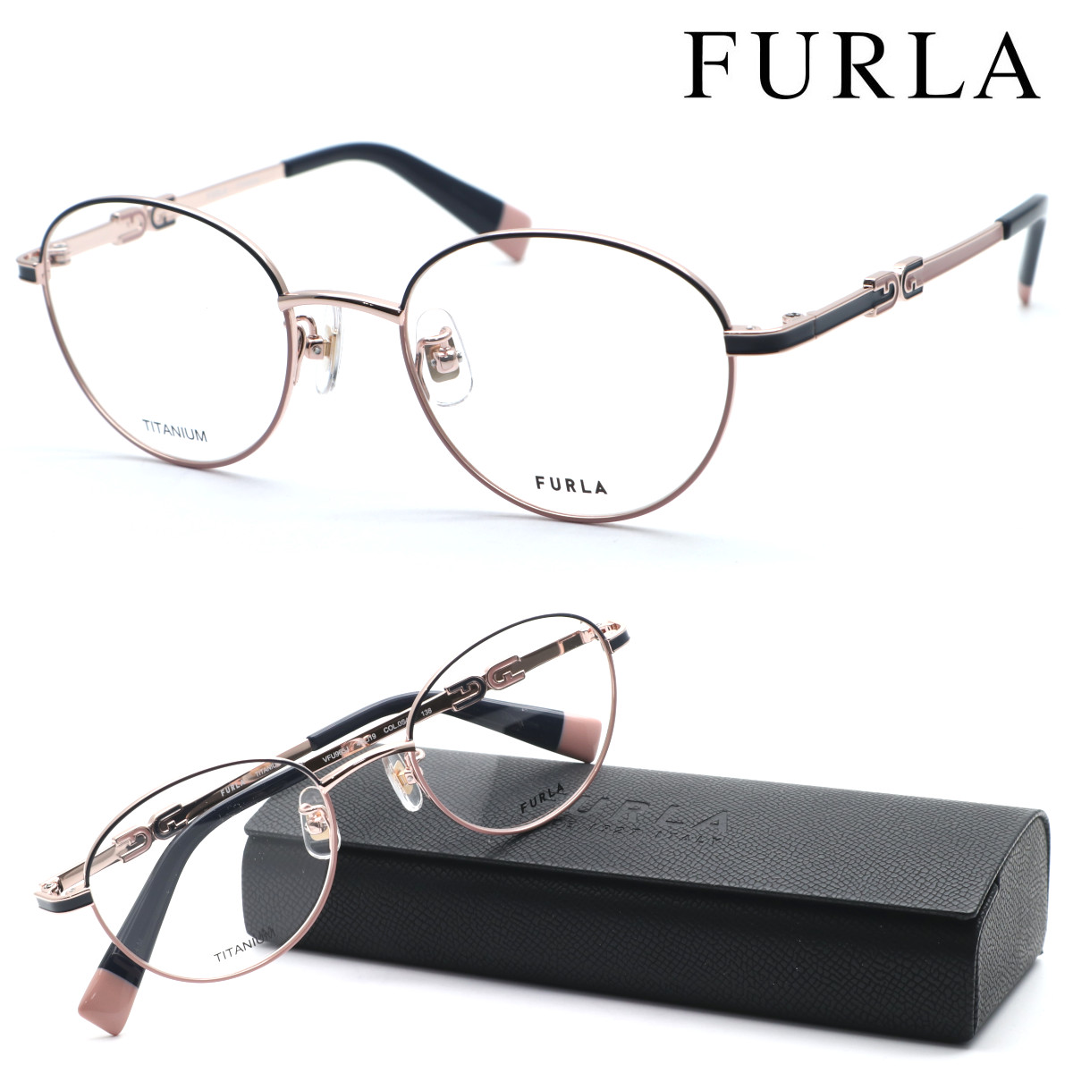 【FURLA】フルラ メガネ VFU965J col.0S45 度付又は度無レンズセット 【正規品】【送料無料】レディース ユニセックス おしゃれ ダテメガネ ブランド|GlassGallery Is