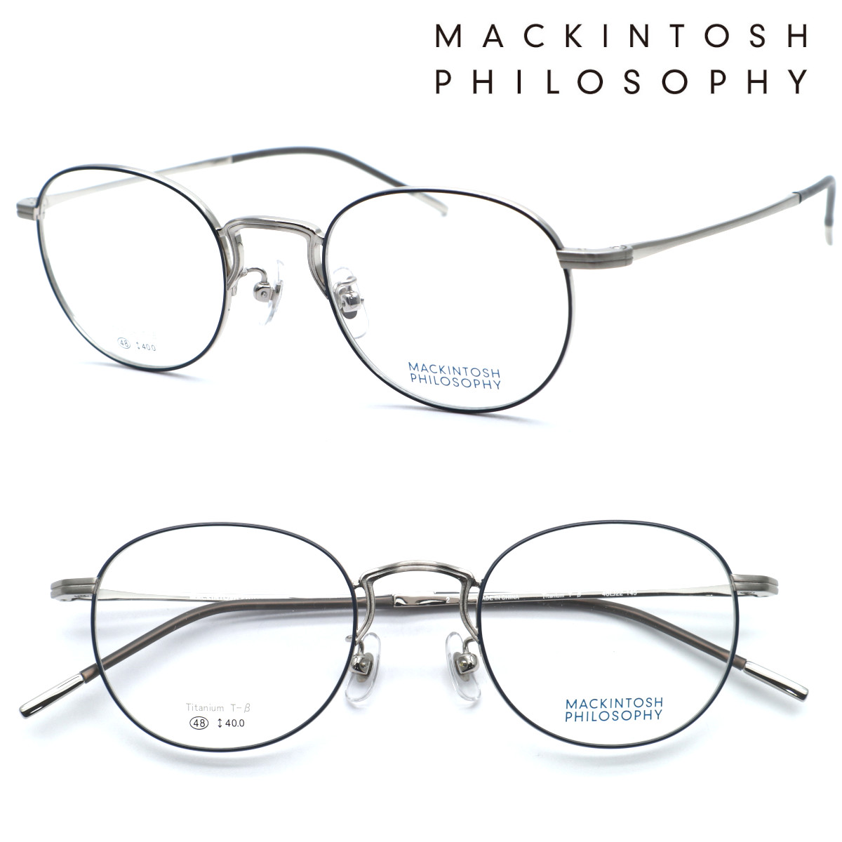 【MACKINTOSH PHILOSOPHY】マッキントッシュ 哲学 MP-1018 col.2 眼鏡 度付又は度無水晶体仕掛ける【置き目売りわたす店品】【貨物輸送無料】メンズ ユニ一発やる 飛び切り 今めかしい ブランド名 豆の町 ラウンド 丸眼鏡